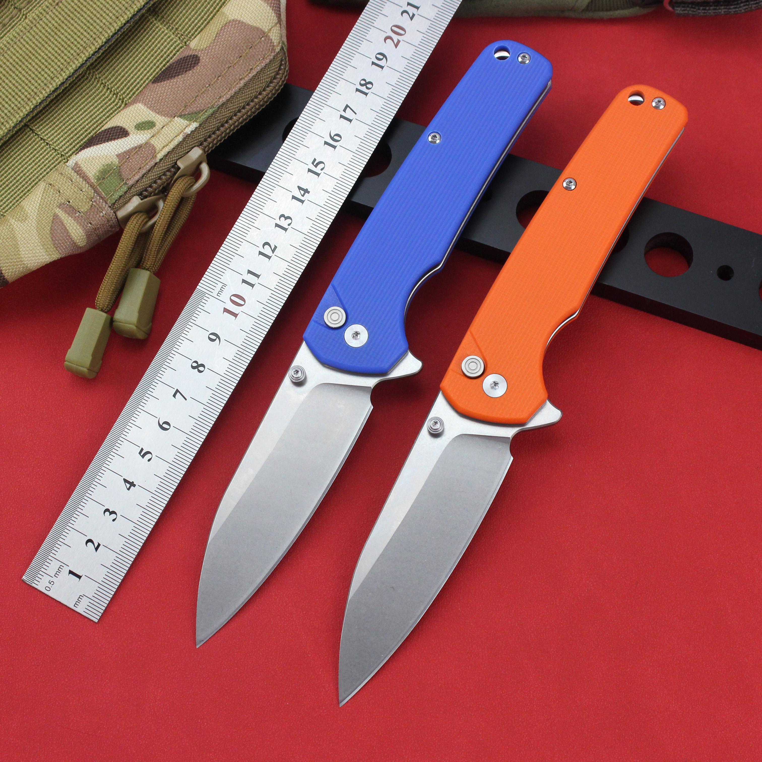 GT-T0036 Customizable Folding Knife  G10 Handle Surviving Knife Camping Portable Knife Tunafire