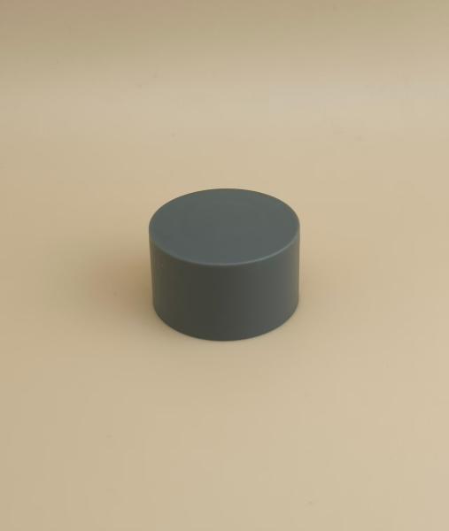 Grey Plastic Smooth Matte Cap for Cosmetic Bottles
