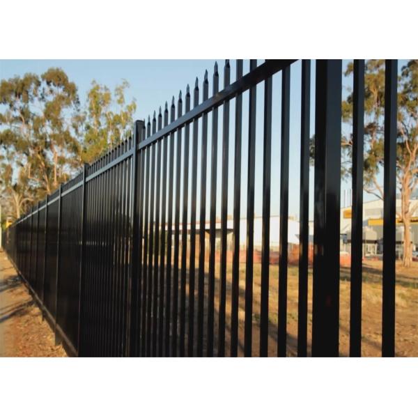High quality galvanized garrison steel picket fence for sale/manufacture price
