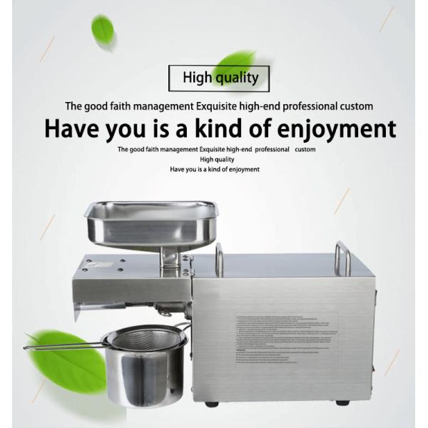 Small but Mighty Sunflower Oil Cold Pressed/Sesame Oil Extraction Machine for Domestic Home in India's Family Market