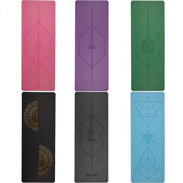 High quality OEM LOGO non-slip Exercise mat natural rubber yoga mat