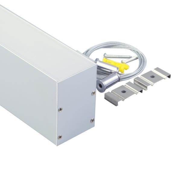 Office Lighting Alu Anodized Suspended LED Profile PC Cover U Shape