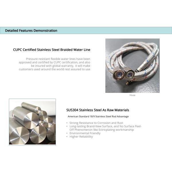 Высокой кранs двинутые под углом дугой Spout SUS304 одиночные ручки воды фильтрации IPX5