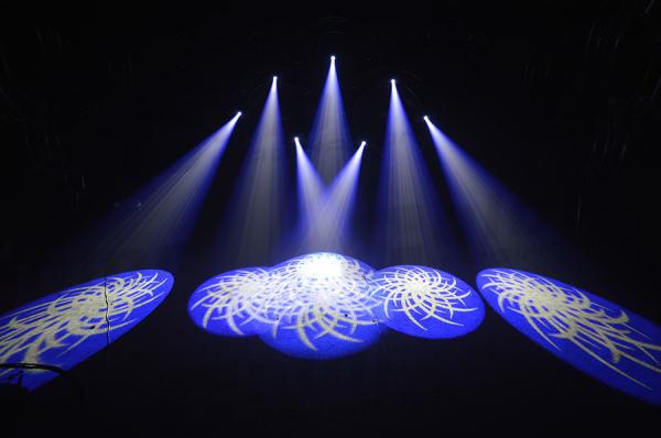 Mini Moving Heads Spot With Blue LCD Display / White LED Lamp 7500K 150 Watt