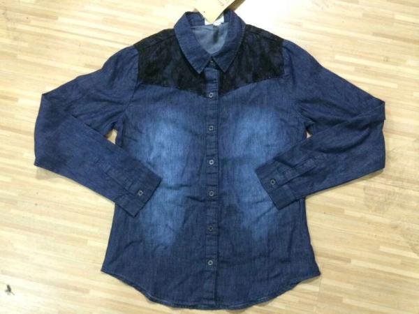 Ladies long sleeve colorful shirts stock