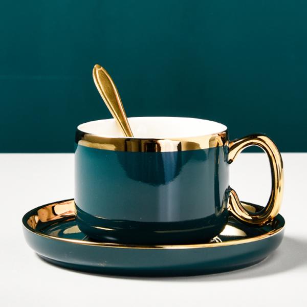 Классический фарфоровый стакан и тарелка набор кофе чайная чашка с тарелкой День отца подарки идеи