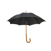 Auto guarda-chuva de madeira reto aberto do para-sol do punho com impressão da transferência térmica
