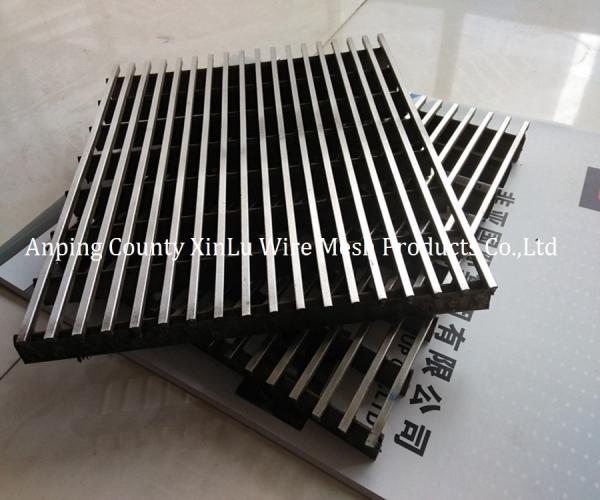 Acid Washing Wedge Wire Screen Panel with 2.5x4mm Profile and 27mm Support Rod Pitch