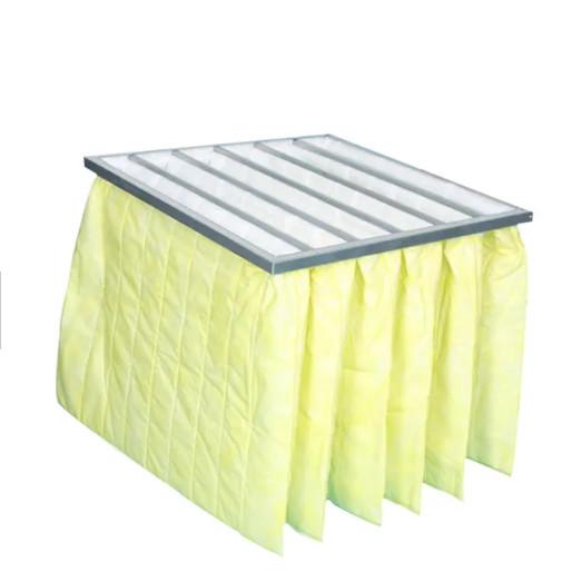 Sturdy Aluminum Frame HVAC F8 Bag Filter Synthetic Fiber Air Filter