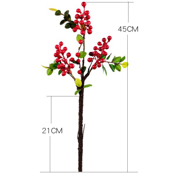 Christmas Berry Stem Artificial Plants Red and Blue Berries for All Festivals Occasion
