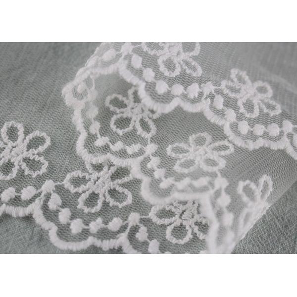 Изготовленная на заказ лента шнурка вышивки цветка отделки шнурка нейлона дизайна шнурка для платья Тюль