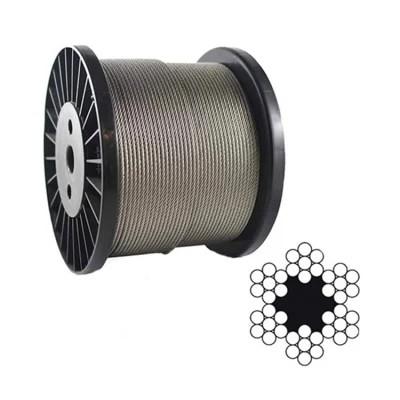 Non-coated 3/16 T316 Stainless Steel Wire Rope for Deck Cable Railing kits 500FT Cable Rope Aircraft Cable 1x19/7x7/7x19