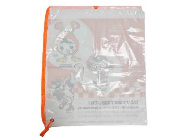 OEM / ODM Plastic Drawstring Bag Reusable LDPE Printing Rope Bag