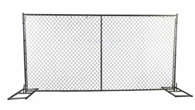 Material Support 7 Ft Height Construction Fence Panels Chain Link Mesh American