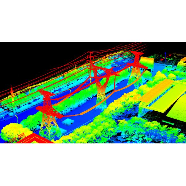 Модель GS-260F RTK Беспилотный сканер LiDAR HESAI Pandar40P Многоплатформенная обработка свободной траектории