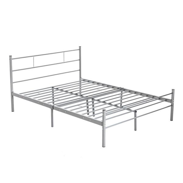 Elegant Simple White Metal Bed Frame Queen Size , 16 Inch Bed Frame Queen Double Size