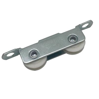 Hardware Iron Housing Zinc Plated Sliding Roller U groove Nylon Wheel Sliding Window Roller