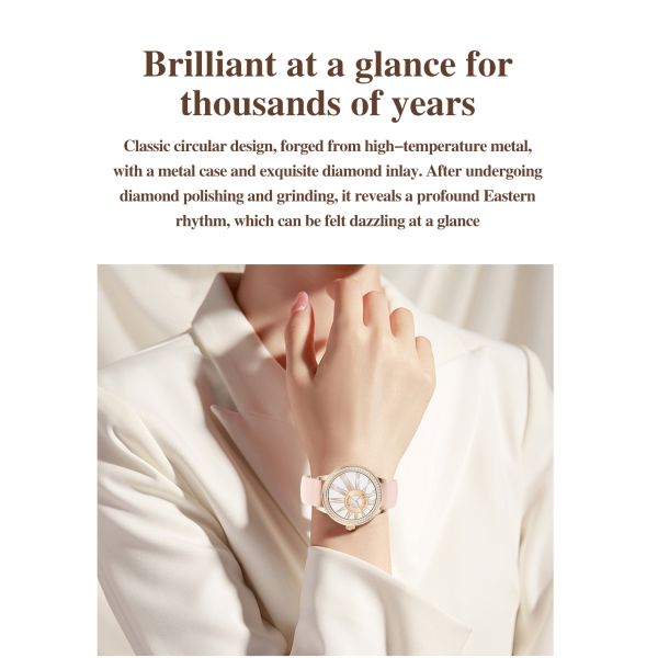 Eraysun China TK26 Lady Smart Watch With Round 1.26inch Fashion Cheap Waterproof 2025 IP67 Waterproof Female XOFIT Smartwatch