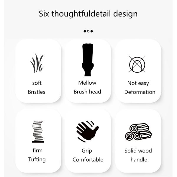 Brosse à poudre personnalisable pour le cou et le cou