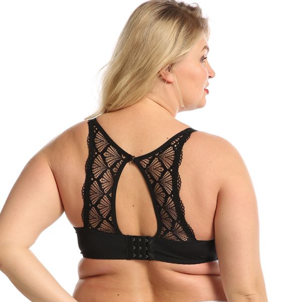 E Cup New Arrival Plus Size 40-50E Women Lace Bra Beautiful Back Comfortable Bra Women Plus Size
