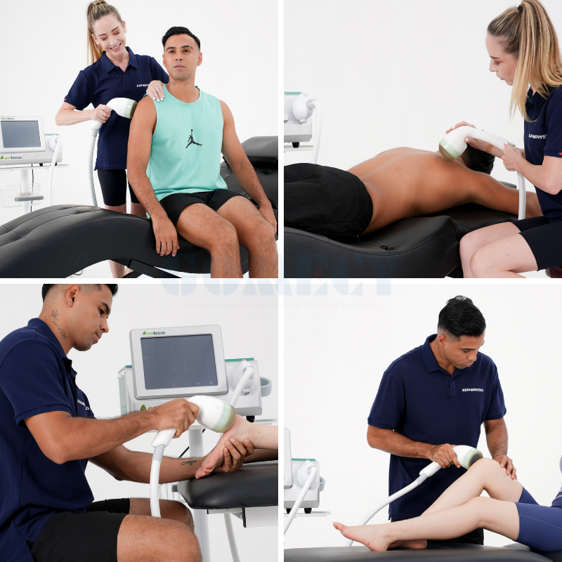 Medical Grade Electromagnetic Focused Shockwave Therapy Device for Tendon Muscle Pain Rehabilitation and ED Treatment