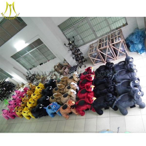 Hansel 2016 high quality Kids Coin Operated Game Machine Walk Pet Horse Animal Green Dinosaur Animal Ride