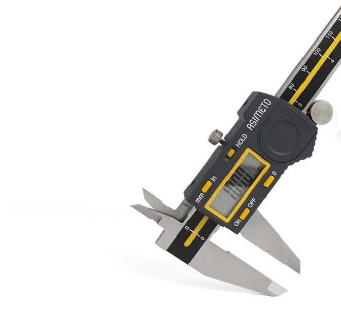 ASIMETO 307-06-5 Stainless Steel Digital Calipers with 0-150mm/6