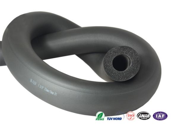 Durable 1-3/8 Air Conditioner Pipe Insulation Black Pipe Lagging Grade B Fireproof