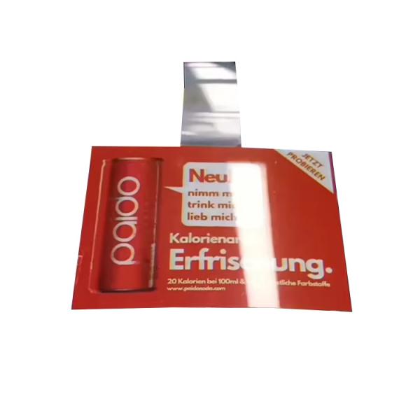 CMYK Plastic Retail Shelf Wobblers Advertising Shelf Display Wobbler PVC Swing Strip