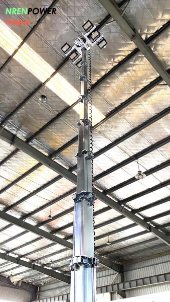 solar power light tower-9m hydraulic mast-4x435 solar panels-8x200AH batteries