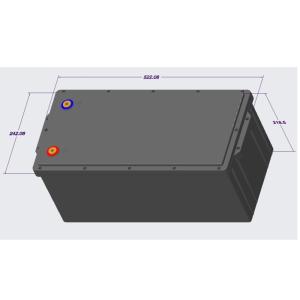 Waterproof 36 Volt 100ah Lithium Boat Battery Construction High Energy Density