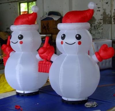 Safety Christmas Inflatable Fan Outlet Diameter 46CM Inflatable Lighting Decoration