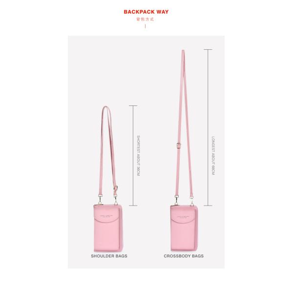 One Shoulder Handy Crossbody Bag 20cm 7cm Phone Pouch For Ladies