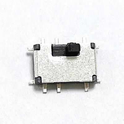 Interruptor de corrediça, interruptor de deslizamento da altura do botão de 2PDT 6Pin SMD, interruptor lateral vertical do tato do impulso, interruptor -Fora no interruptor de alavanca