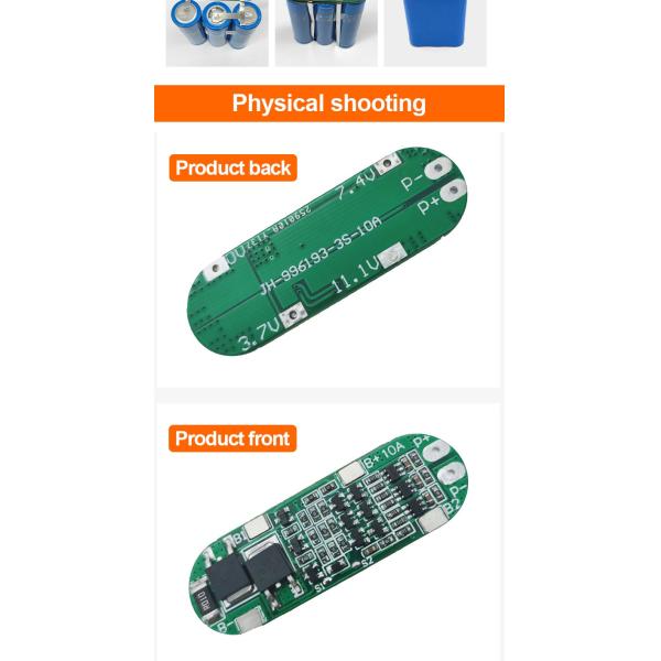 Pylontech 18650 Lithium Battery Bms 3s 12V 10amp 11.1V Lifeo4