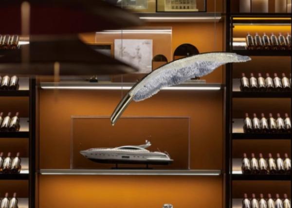 French modern minimalist luxury living room ceiling lamp high-end feather art high-end restaurant chandelier