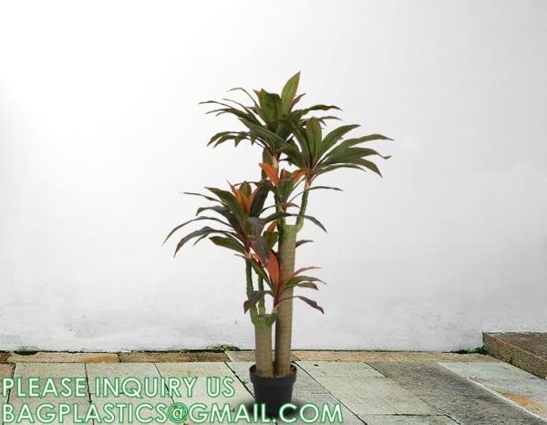 Dracaena Silk Plant Artificial 5ft Faux House Plants Evergreen Dracaena Marginata Fake Yucca Palm Trees in Pot