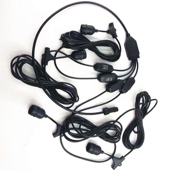 Hot sale black pendant Lamp 3/4 in 1 extension cord 0.5m-10m copper Loft Lights cable