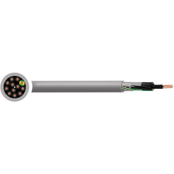 TCWB BS EN 50525 - 2 - 51 CY PVC Electrical Control Cable Black With White Numbers