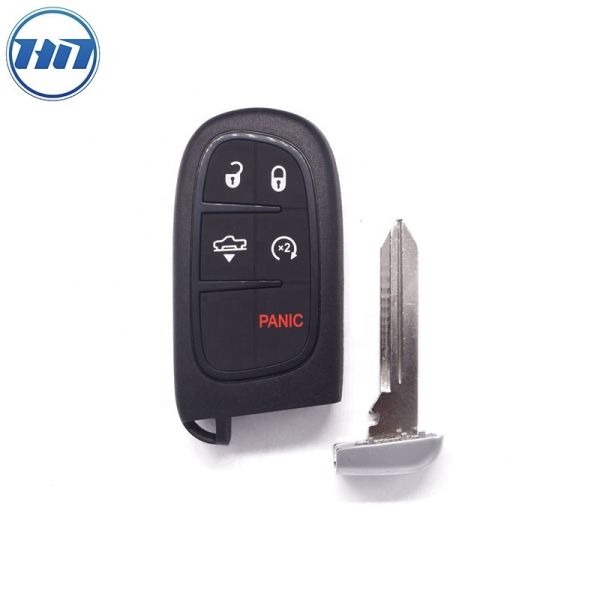 Aftermarket Keyless Remote Car Key With 4+1 Button 433MHz ID46 Chip For 14-18 RAM 1500 2500 3500