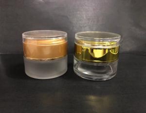 再使用可能なガラス化粧品の瓶の表面クリームの瓶、Skincareの容器はびんさまざまなCplorをクリーム状にする