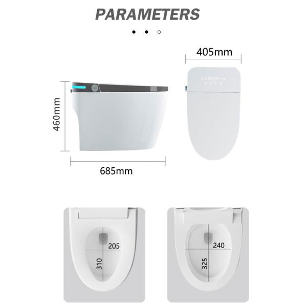 Tesia Modern Inodoro Ceramic Sensor Сантехника Автоматический туалет Напольный умный туалет для продажи