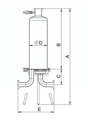 5Inch- 40Inch Stainless Steel Cartridge Filter Housing SGS certified