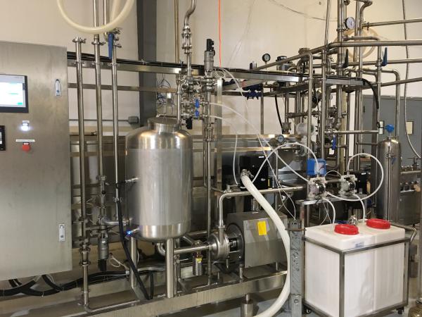 Pineapple Fruit Citrus Juice Sterilizer Tube In Tube Heat Exchange Unit