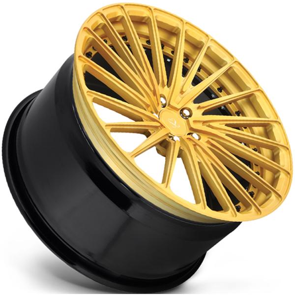 5x114.3 A6061 T6 2pc Custom Alloy Rims Black Rim Barrel For Passenger Cars Wheels