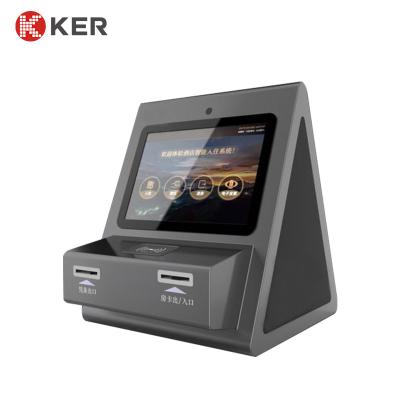 Indução infravermelha autoavaliação Desktop do hotel de 15 polegadas no quiosque