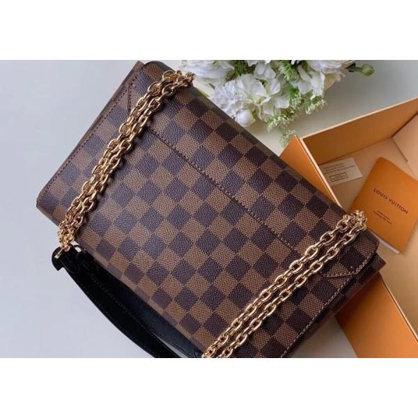 M40108 M40109 M401130 M40312 Damier Ebene Carvas And Soft Cowhide With Unique Design Chain Cross-Body Bag