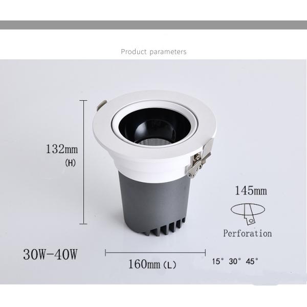 30W 36deg Indoor LED Spotlights CRI 90