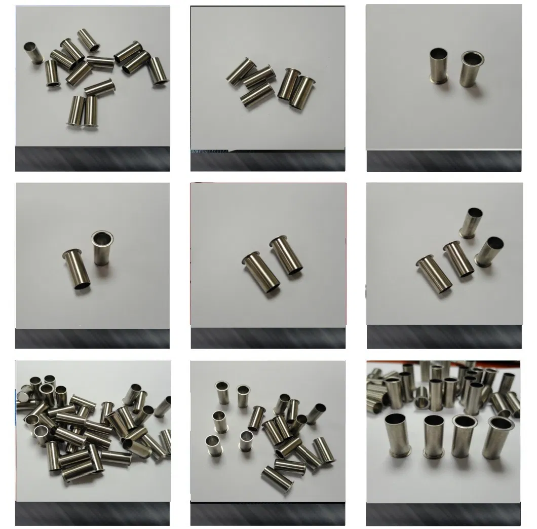 Tube capillaire en acier inoxydable circulaire avec embout évasé et expansion conique