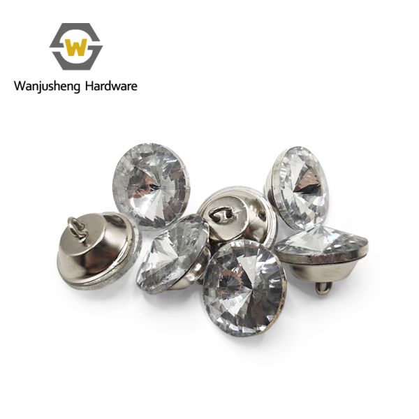 Gem Flower Upholstered Crystal Buttons Sofa Crystal Button Tufted Buttons Background Wall Decorative Crystal Drill Buttons